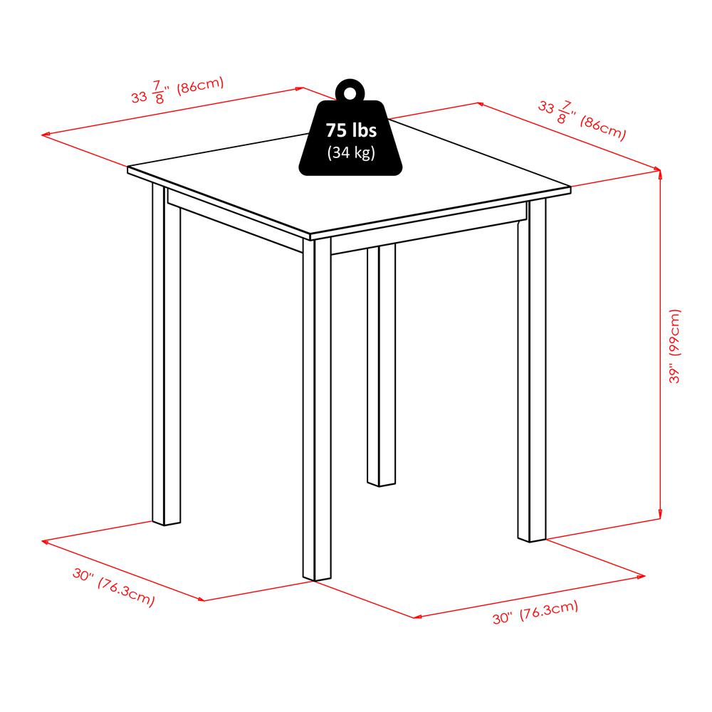Parkland High/Pub Square Table - Winsome Wood