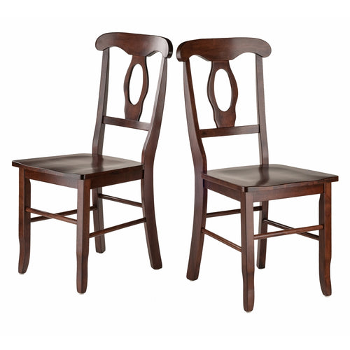 Renaissance 2-Pc Set Key Hole Back Chairs - Winsome Wood