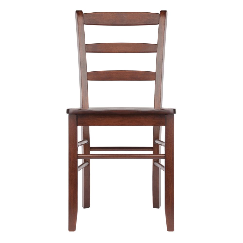 Benjamin 2-PC Ladder Back Chair Set Walnut - Winsome Wood