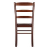 Benjamin 2-PC Ladder Back Chair Set Walnut - Winsome Wood