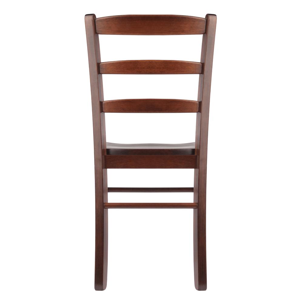 Benjamin 2-PC Ladder Back Chair Set Walnut - Winsome Wood