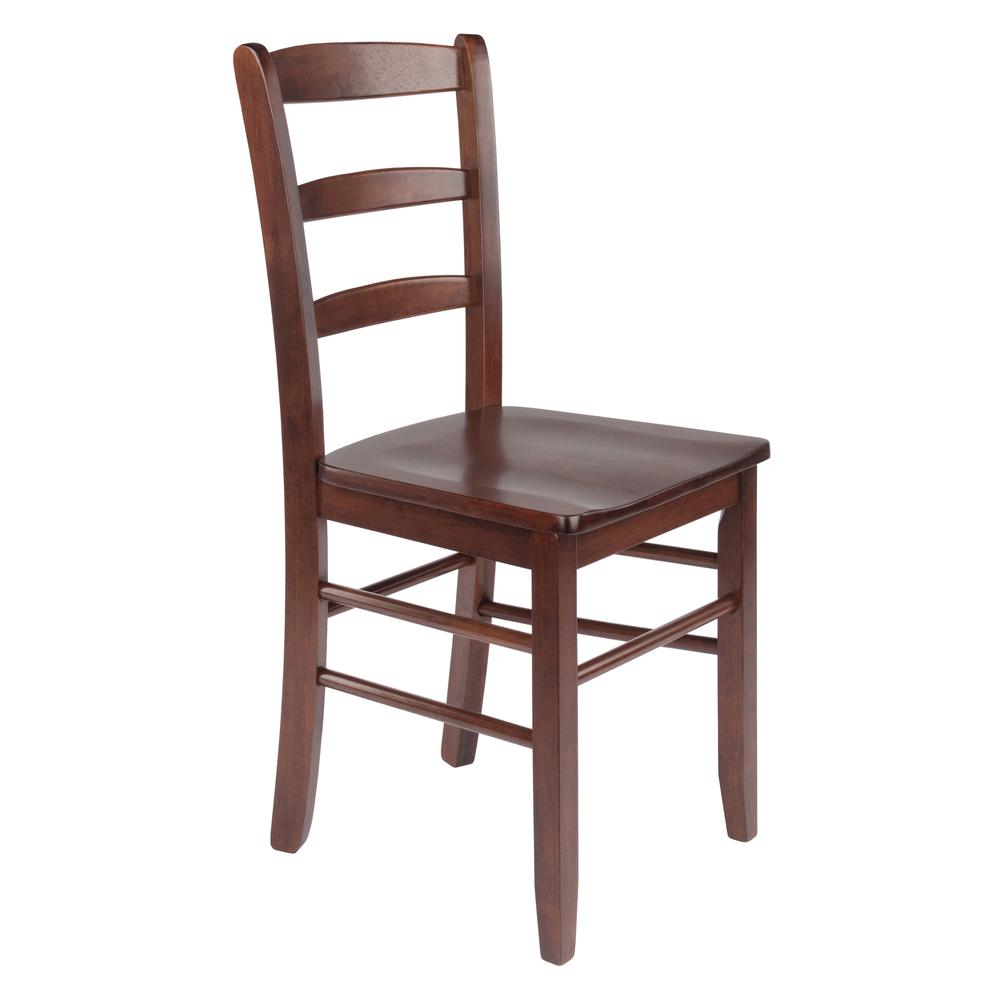 Benjamin 2-PC Ladder Back Chair Set Walnut - Winsome Wood