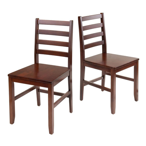 Hamilton 2-Pc Ladder Back Chair - Winsome Wood