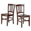 Madison 2-Pc Set Slat Back Chairs - Winsome Wood
