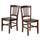 Madison 2-Pc Set Slat Back Chairs - Winsome Wood