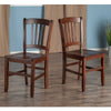 Madison 2-Pc Set Slat Back Chairs - Winsome Wood