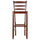 Benjamin 2-PC Ladder Back 30'' Bar Stool Set Antique Walnut - Winsome Wood