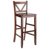 Victor 2-pc 29'' V Back Bar Stools - Winsome Wood