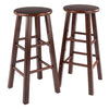 Element Bar Stools, 2-Pc Set, Walnut - Winsome Wood