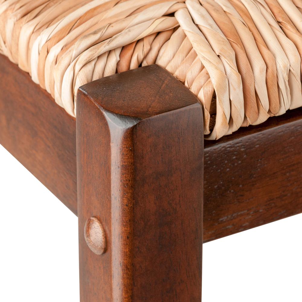 Kaden 2-PC Set Bar Stools Rush Seat - Winsome Wood