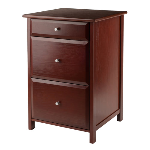 Delta File Cabinet Walnut - Winsome Wood