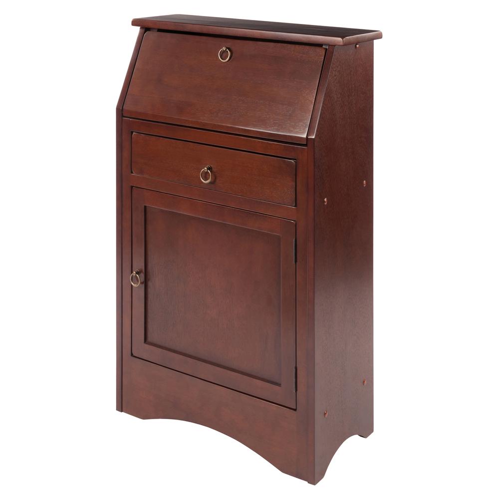 Regalia Secretary Desk Walnut Finish - Winsome Wood