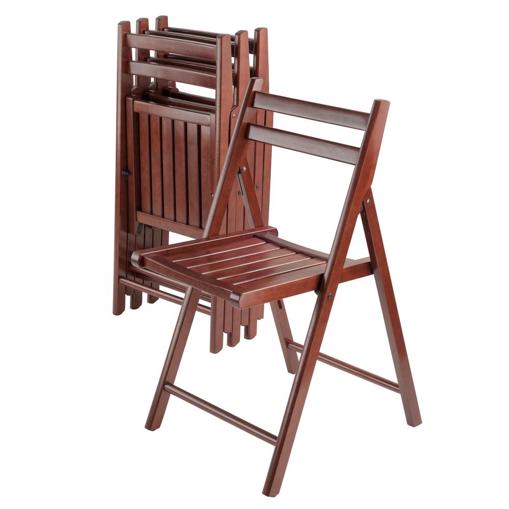 Robin 4-PC Folding Chair Set Walnut - Winsome Wood