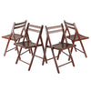 Robin 4-PC Folding Chair Set Walnut - Winsome Wood