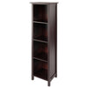 Milan Storage Shelf or Bookcase 5-Tier, Tall - Winsome Wood