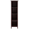 Milan Storage Shelf or Bookcase 5-Tier, Tall - Winsome Wood