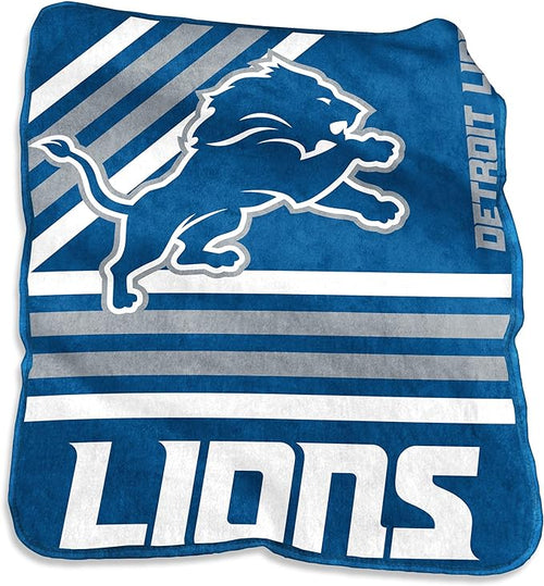 Detroit Lions Blanket 50x60 Raschel Throw - Logo Brands
