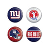 New York Giants Buttons 4 Pack - WinCraft
