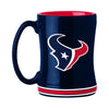Houston Texans Coffee Mug 14oz Sculpted Relief Team Color - Logo Brands