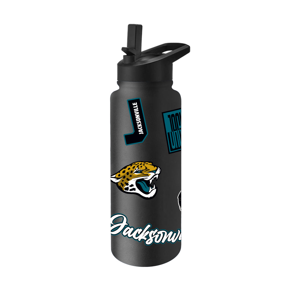 Jacksonville Jaguars Quencher Bottle 34oz Stainless Steel Dreamweave - Logo Brands