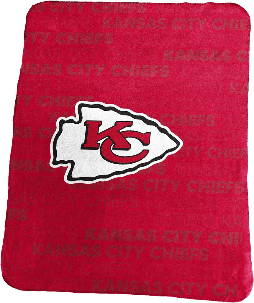 Kansas City Chiefs Blanket 50x60 Fleece Classic - Logo Brands