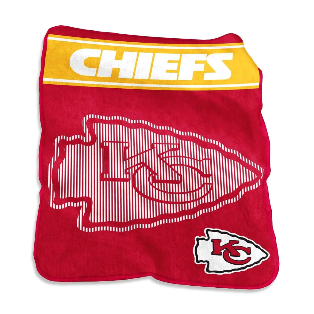 Kansas City Chiefs Blanket 60x80 Raschel Throw - Logo Brands