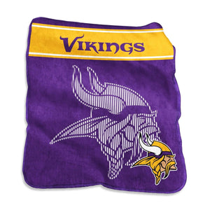 Minnesota Vikings Blanket 60x80 Raschel Throw - Logo Brands