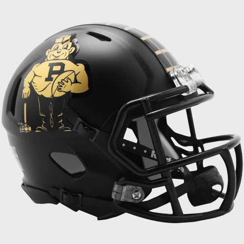Purdue Boilermakers Helmet Riddell Replica Mini Speed Style Vintage Pete Design - Riddell