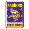 Minnesota Vikings Sign 12x18 Plastic Fan Zone Parking Style -