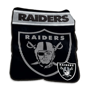 Las Vegas Raiders Blanket 60x80 Raschel Throw - Logo Brands