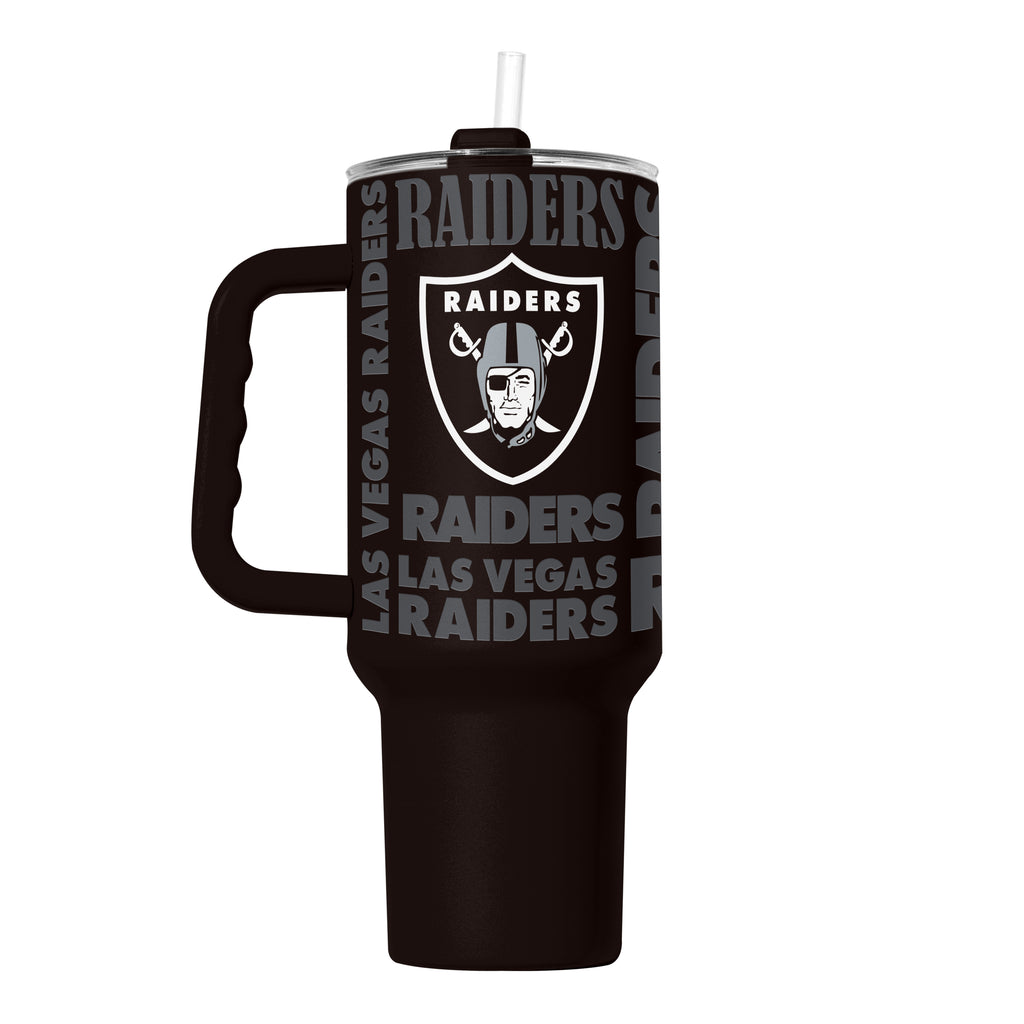 Las Vegas Raiders Tumbler 40oz Powder Coat Replay - Logo Brands