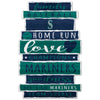 Seattle Mariners Sign 11x17 Wood Family Word - WinCraft