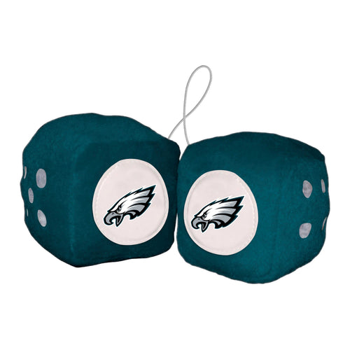 Philadelphia Eagles Fuzzy Dice - Logo Brands