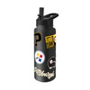 Pittsburgh Steelers Quencher Bottle 34oz Stainless Steel Dreamweave - Logo Brands