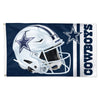 Dallas Cowboys Flag 3x5 Deluxe Style White Helmet - WinCraft
