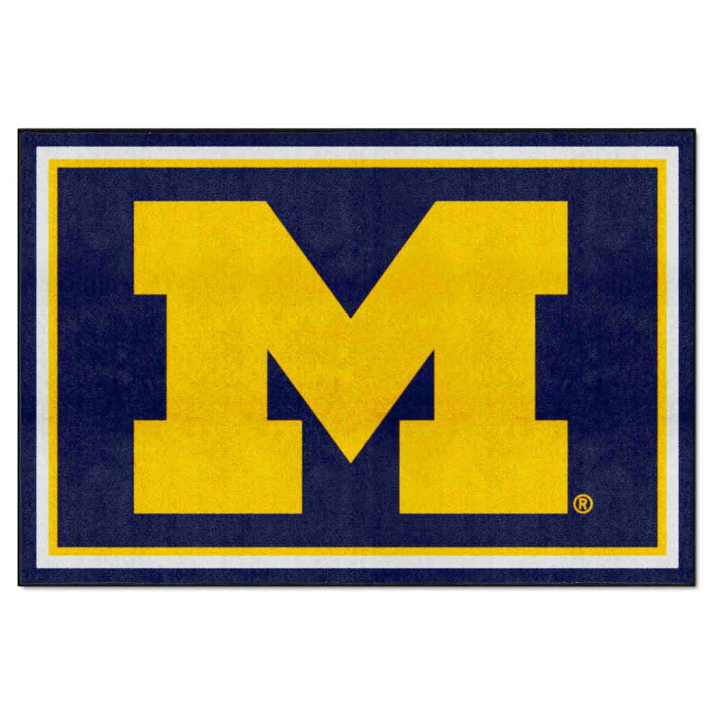 Fanmats - University of Michigan 5x8 Rug 59.5''x88''