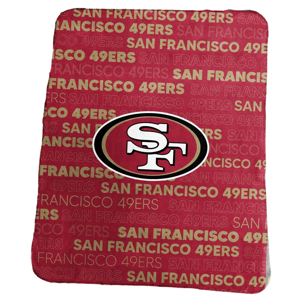 San Francisco 49ers Blanket 50x60 Fleece Classic - Logo Brands