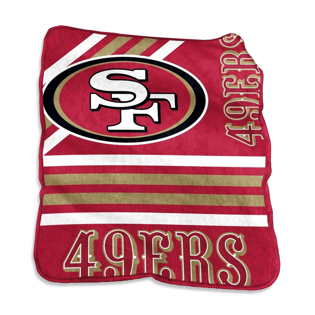 San Francisco 49ers Blanket 50x60 Raschel Throw - Logo Brands