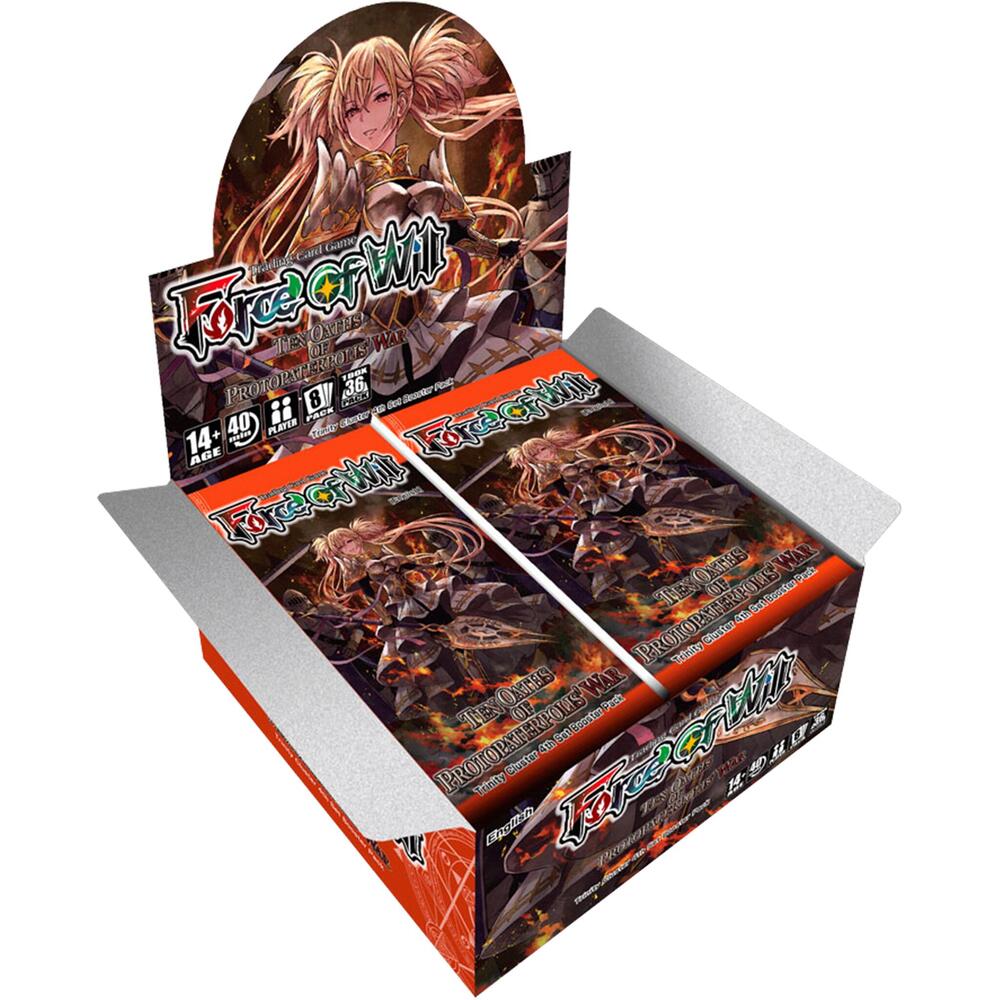 FORCE OF WILL CCG - TRINITY CLUSTER BOOSTER 04: TEN OATHS OF PROTOPATERPOLIS' WAR BOOSTER BOX