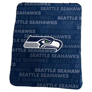 Seattle Seahawks Blanket 50x60 Fleece Classic - Logo Brands