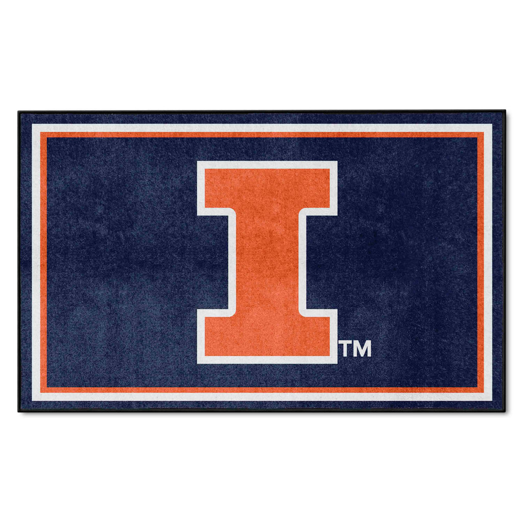 Fanmats - University of Illinois 4x6 Rug 44''x71''