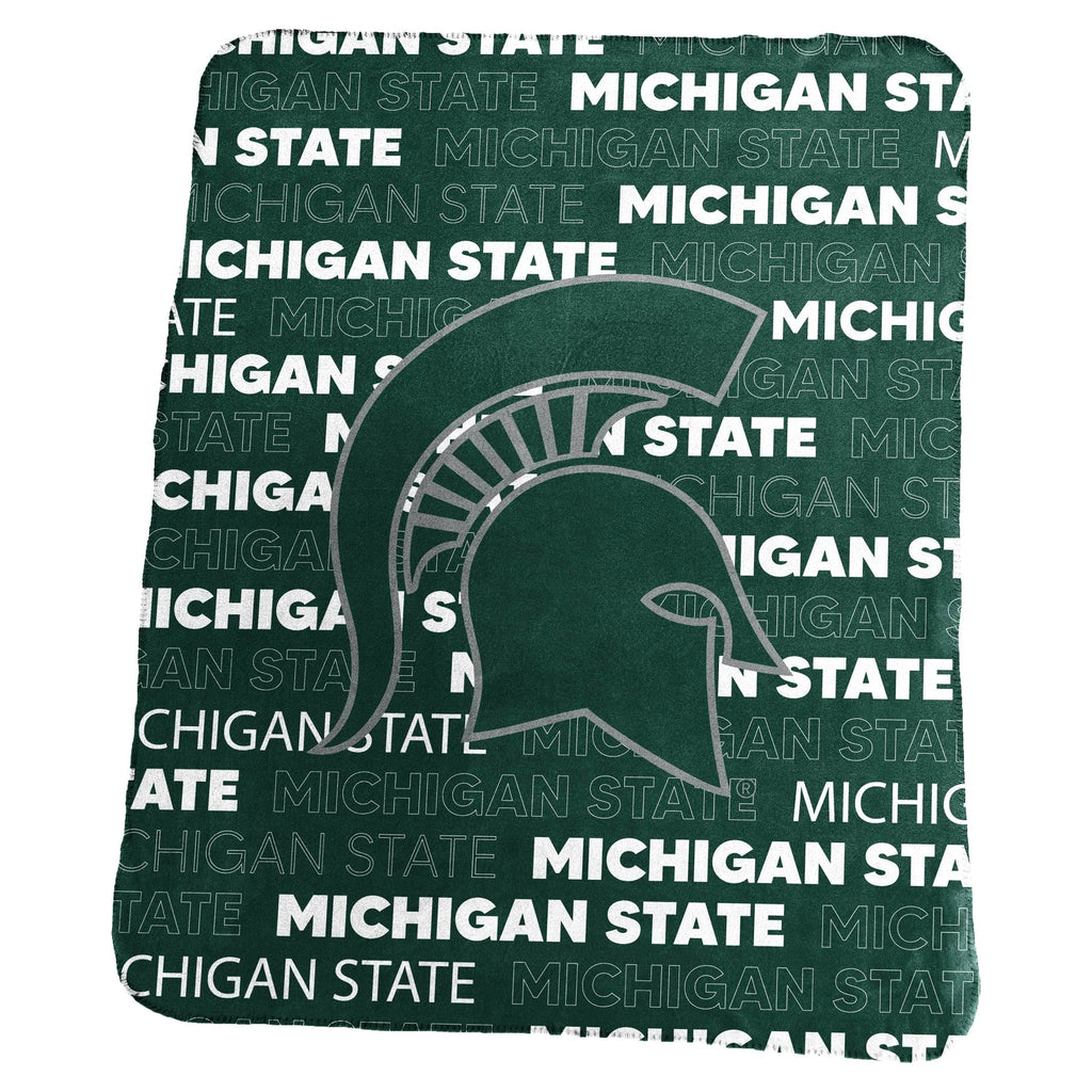 Michigan State Spartans Blanket 50x60 Fleece Classic - Logo Brands