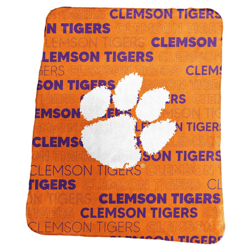 Clemson Tigers Blanket 50x60 Fleece Classic - Logo Brands