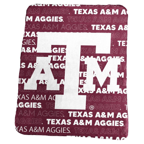 Texas A&M Aggies Blanket 50x60 Fleece Classic - Logo Brands