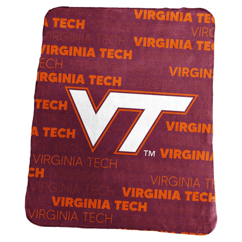 Virginia Tech Hokies Blanket 50x60 Fleece Classic - Logo Brands