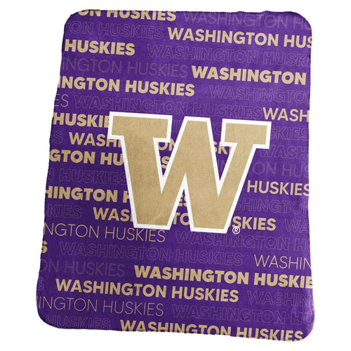 Washington Huskies Blanket 50x60 Fleece Classic - Logo Brands