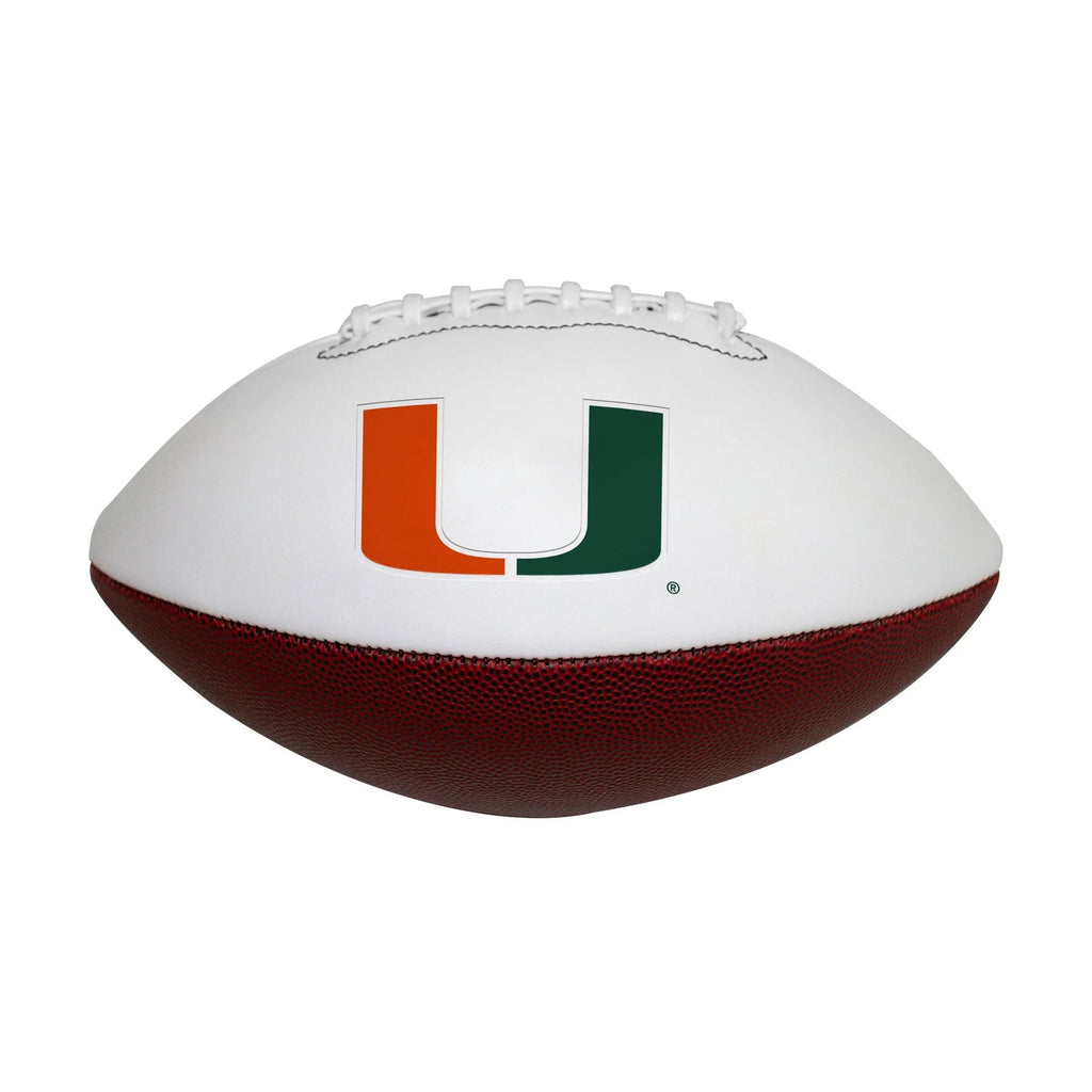 Miami Hurricanes Football Full Size Autographable - Logo Brands