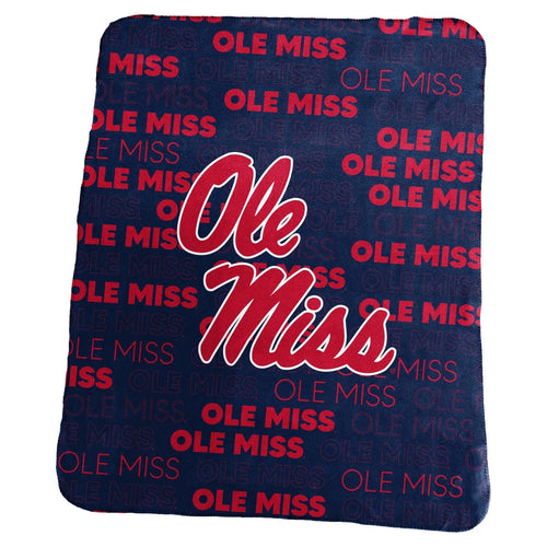 Mississippi Rebels Blanket 50x60 Fleece Classic - Logo Brands