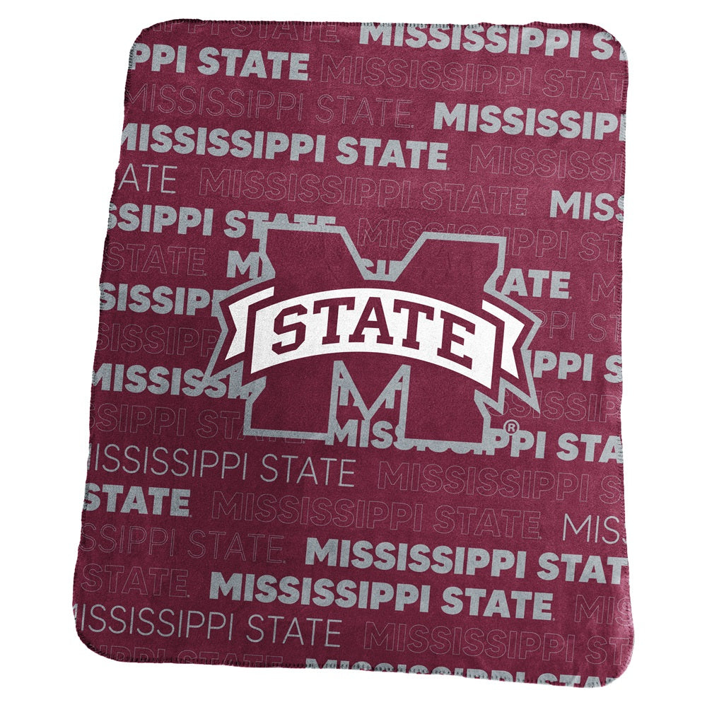 Mississippi State Bulldogs Blanket 50x60 Fleece Classic - Logo Brands