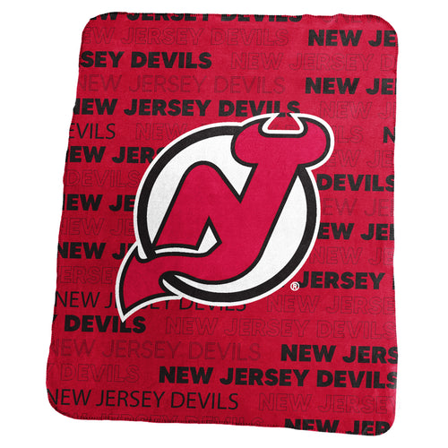 New Jersey Devils Blanket 50x60 Fleece Classic - Logo Brands